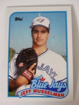 1989 Topps Jeff Musselman Toronto Blue Jays Wrong Back Error Baseball Card - £2.34 GBP