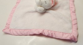 Carter&#39;s Unicorn Baby Security Blanket Lovey Pink Satin Border Plush - £15.97 GBP