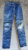Vintage  24 X 27 Levi’s 501 Student Button Fly Jeans Men’s Blue Denim - $88.11