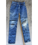 Vintage  24 X 27 Levi’s 501 Student Button Fly Jeans Men’s Blue Denim - $1,616.29 MXN