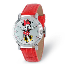 Disney Adult Size Red Strap Minnie Mouse with Moving Arms Watch - £37.68 GBP