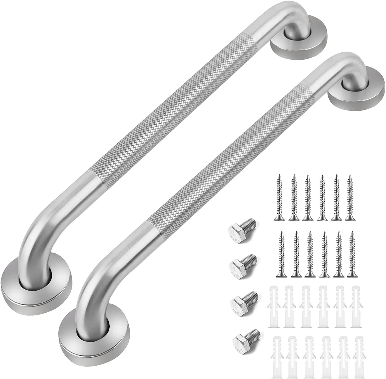 Bathroom Safety Bars, 16 Inch Grab Bars, 2 Pack, Lonvichtt Anti-Slip Bat... - $39.95