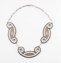 Exquisite Native American Zuni Sun God Necklace - $935.51
