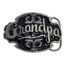 Vintage 1988 Siskiyou Belt Buckle Tribute to GRANDPA  A-80 Silver Black ... - £19.03 GBP