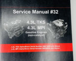 Mercruiser Sterndrive Service Manual #32 - 4.3L TKS &amp; 4.3L MPI Gas 90-8M... - $139.99