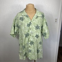 Vintage Nui Nalu Hawaiian Shirt Mens 4XL Green Sea Turtles Short-Sleeve ... - £31.00 GBP