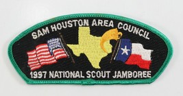Vintage 1997 Sam Houston Jamboree Lime Border Boy Scout BSA CSP Shoulder... - $11.69