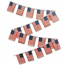 1 Pack of String Flag Set USA  8x5.5 United States Flag Banner Flags - £15.02 GBP