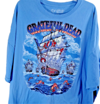 Vintage Liquid Blue Grateful Dead T-Shirt Size 5XL 2001 Ship of Fools - £19.38 GBP