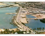 Aerial View Roosevelt Blvd Key west Florida FL UNP Chrome Postcard N5 - $2.63