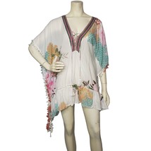 Z &amp; L Floral Bohemian Swimsuit Cover Up Caftan One Size - £47.48 GBP