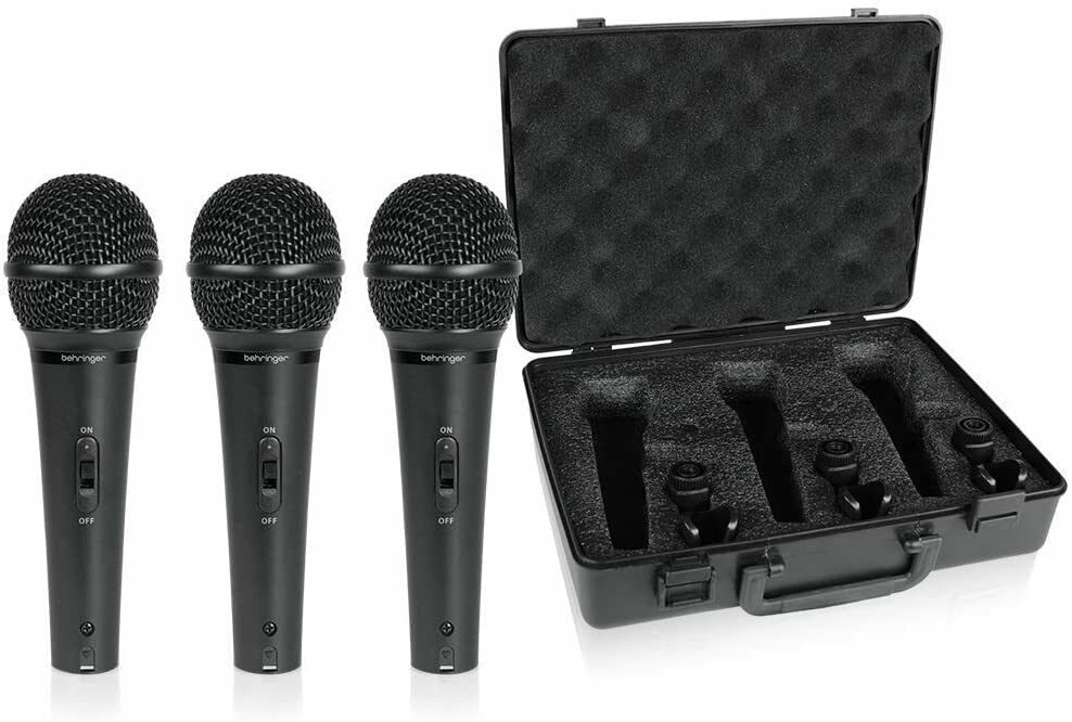 Behringer - XM1800S - Dynamic Wired Professional Microphone - Set of 3 - $79.95