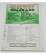 Vtg Rocky Mountain Recreational Folding Travel Map Colorado Full Color 1... - $366.07 MXN