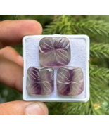 AAA+ Natural Hand carved Rainbow Pair Fluorite Gemstone, Jewelry Making ... - $20.99