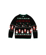Holiday Time Boys Ugly Christmas Sweater, Black Soot Size S(6-7) - $346.45 MXN
