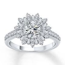2.50Ct Round Cut Diamond Pretty Wedding Band Ring 14k White Gold Finish - £70.78 GBP