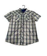 Kuhl Shirt Ionik Polyester Mens L Mountain Culture Plaid Short Sleeve Bu... - $489.16 MXN