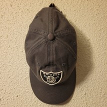 Gray Oakland Raiders New Era 9Twenty Strapback Adjustable Hat Cap Las Vegas - £12.55 GBP