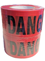 2 Roll Set - Red Danger Do Not Enter Tape 3&quot;x1000 Ft. Roll x 2 rolls - £15.01 GBP