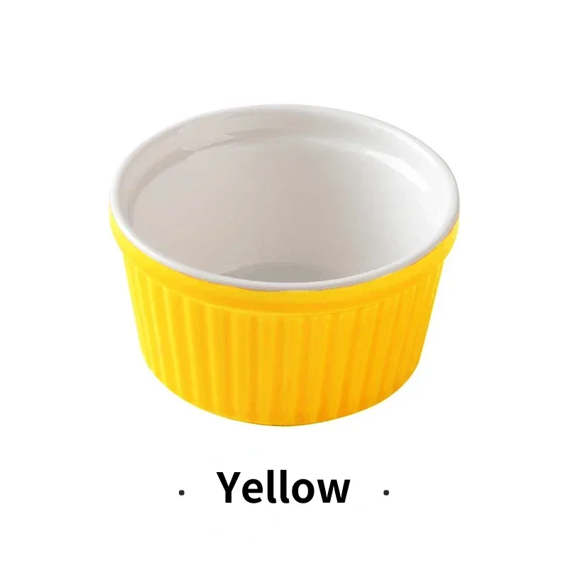 Ceramic Shufulei Baking Bowl High Temperature Resistant Diameter: 9cm Ye... - $9.44 CAD