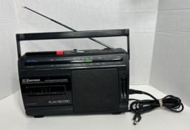 Emerson AC2380 AM/FM Radio Cassette Recorder, Black Vintage w/ Cord or Portable - $24.95