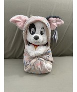  Disney Parks Baby Patch Dalmatian Dog in a Hoodie Pouch Blanket Plush D... - €42,56 EUR