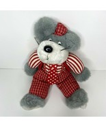 Commonwealth Mouse Plush Red Suit Tie 1992 Vintage Stuffed Animal Toy 11&quot; - £14.37 GBP