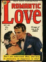 Romantic Love #1-PAINTED COVER-AVON Romance G+ - £46.63 GBP
