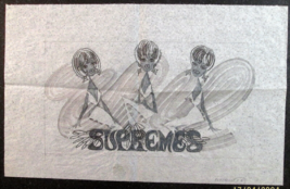 THE SUPREMES: (ORIGINAL  VINTAGE 1960,S ARTWORK) FROM TEEN MUSIC MAGAZINE - $9,247.38 MXN