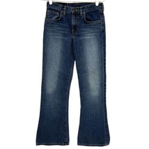 Abercrombie Boot Cut Denim Jeans Kids Girls Size 14 Slim Made in USA - £11.12 GBP
