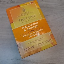 Taylors of Harrogate Mandarin Ginger Herbal Tea Infusion 20 Ct Exp Jan 2... - $6.25