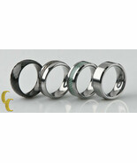 Tungsten &amp; Titane Bande / Bague, Lot De 4 Tailles 7 3/4 À 9 - €67,10 EUR
