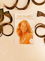 Clip In Hair Extensions 12&quot; Dk Brown 10 Pc Toni Brattin Hair Fabulous Sy... - $19.99
