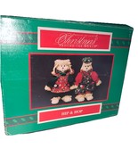 House of Lloyd HIP &amp; HOP Christmas Holiday Bunnies Porcelain Heads Flopp... - €11,06 EUR