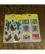 Vintage prism stickers hearts coyote cactus stickers - $44.73 CAD