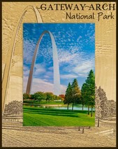 Gateway Arch National Park Laser Engraved Wood Picture Frame Portrait (5 x 7) - £24.89 GBP