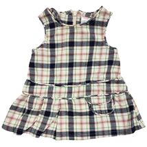 Gymboree Baby Girls Plaid Pleated Sleeveless Jumper Dress 3-6 2007 Prep ... - $11.88