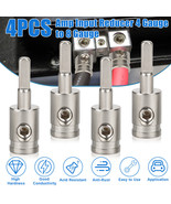 4PCS 4 Gauge to 8 Gauge Amp Input Reducer Wire Reducer Power/Ground Inpu... - £21.23 GBP