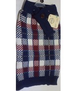 Bond &amp; Co. Red and Blue Scarf Dog Sweater, Size X-Small, S, M, L, XXL - €15,61 EUR