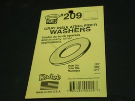 Ho  Kadee #209 insulating washers 4 dozen - £3.92 GBP