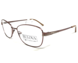 Bulova Eyeglasses Frames RIVONA PINK Rose Gold Cat Eye Titanium 53-17-135 - £40.88 GBP