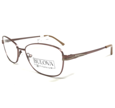 Bulova Eyeglasses Frames RIVONA PINK Rose Gold Cat Eye Titanium 53-17-135 - £40.88 GBP