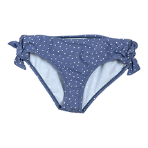 Jessica Simpson Swimwear Bikini Bottom Size 10 Blue With White Dots Womens - £11.10 GBP