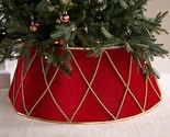 Velvet Drum Design Tree Collar by Valerie in Red - $193.99