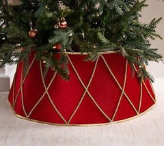 Velvet Drum Design Tree Collar by Valerie in Red - £155.06 GBP