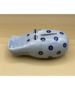 Vintage Soholm Blue Hippo Ceramic Figurine Scandinavia By Joseph Simon - £49.78 GBP