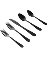 Gibson Home Stravidia 20 Piece Flatware set in Black Stainless Steel - $1,751.21 MXN