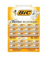 BIC 100 CHROME PLATINUM Double Edge Razor Blades New packaging - £13.15 GBP