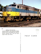 Train Railroad ALCO FA2 #601 Long Island Railroad GE LIRR Metro Paint Postcard - $8.45