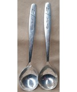 Vintage UNITED AIRLINES International Silver Co 2 Silver Plate Spoons - $8.08 CAD